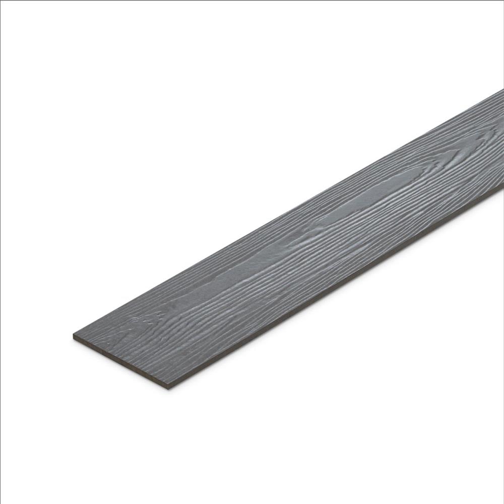 ไม้ฝา SHERA ขอบตรง ลายสัก 15X300X0.8 ซม. สีมิดไนท์ เกรย์