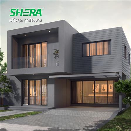 ไม้ฝา SHERA ขอบตรง ลายสัก 15X300X0.8 ซม. สีมิดไนท์ เกรย์_2