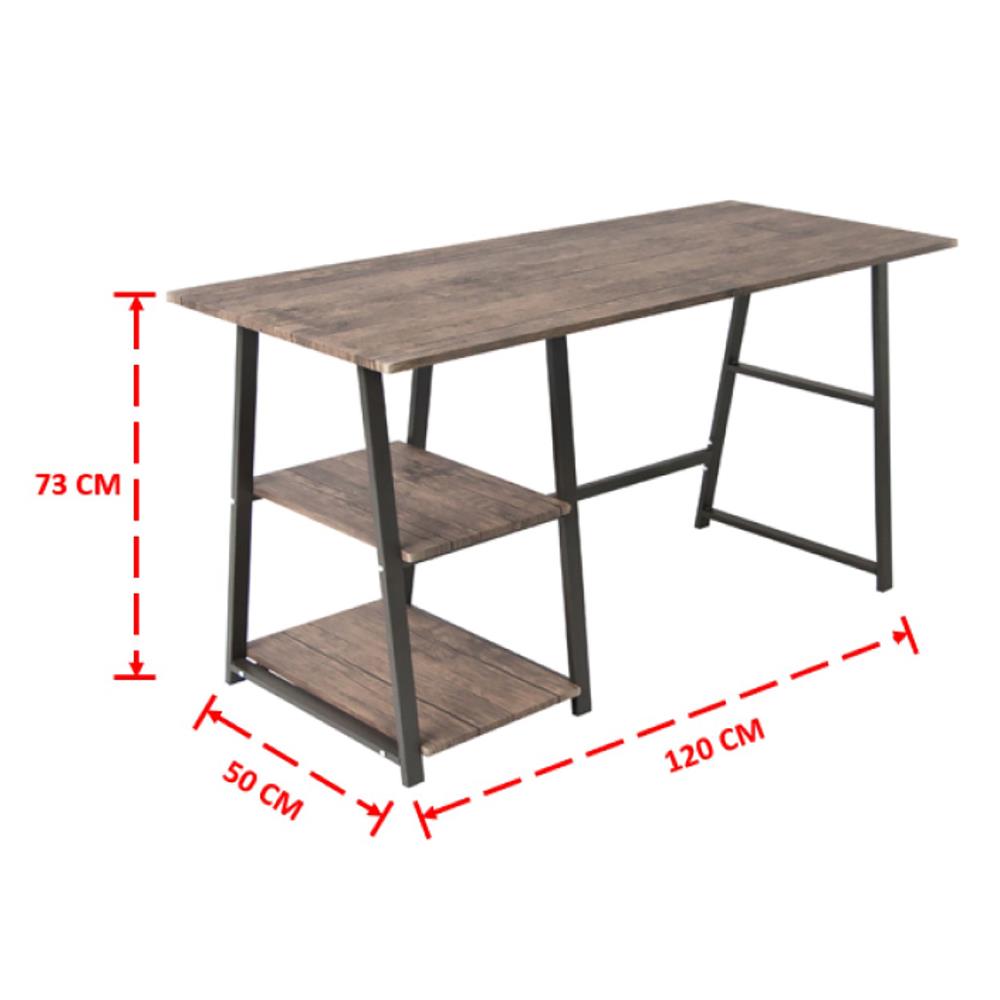 โต๊ะทำงาน U-RODECOR LASVEGAS 000001976 120 ซม. สีแอนทีคโอ๊ค
