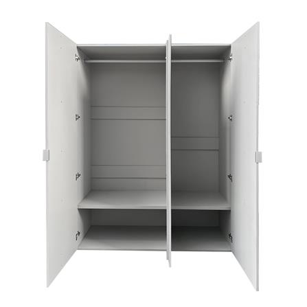 ตู้เสื้อผ้า 3 บานเปิด FURDINI MEDIS HG 150 ซม. สีเทา/กระจกเงา_2