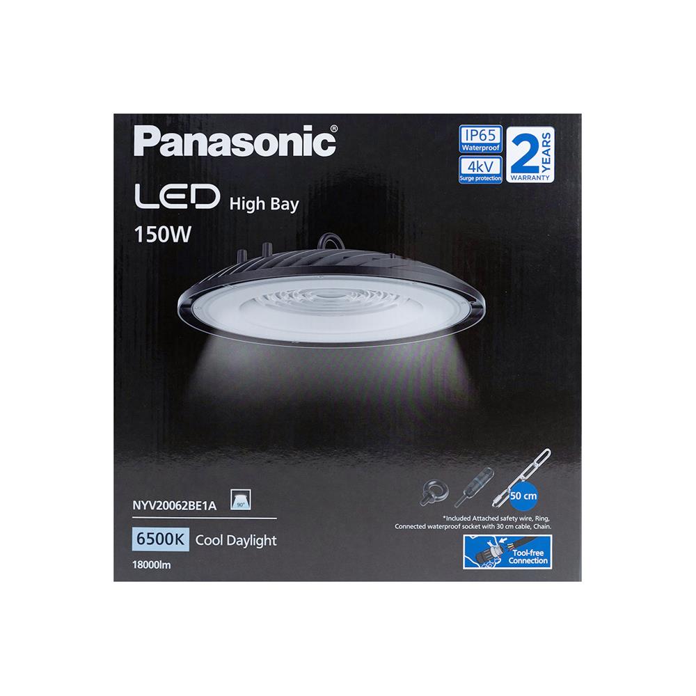 โคมไฮเบย์ LED PANASONIC NYV20063BE1A 150 วัตต์ DAYLIGHT สีดำ