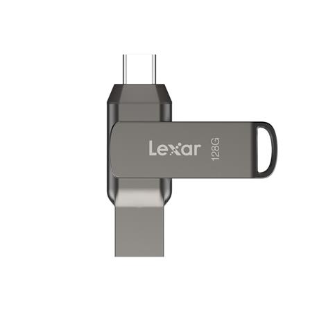 แฟลชไดร์ฟ 3.1 128GB LEXAR DUAL DRIVE D400 สีเงิน_1