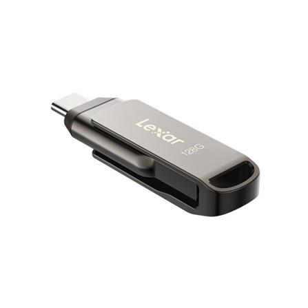 แฟลชไดร์ฟ 3.1 128GB LEXAR DUAL DRIVE D400 สีเงิน_2