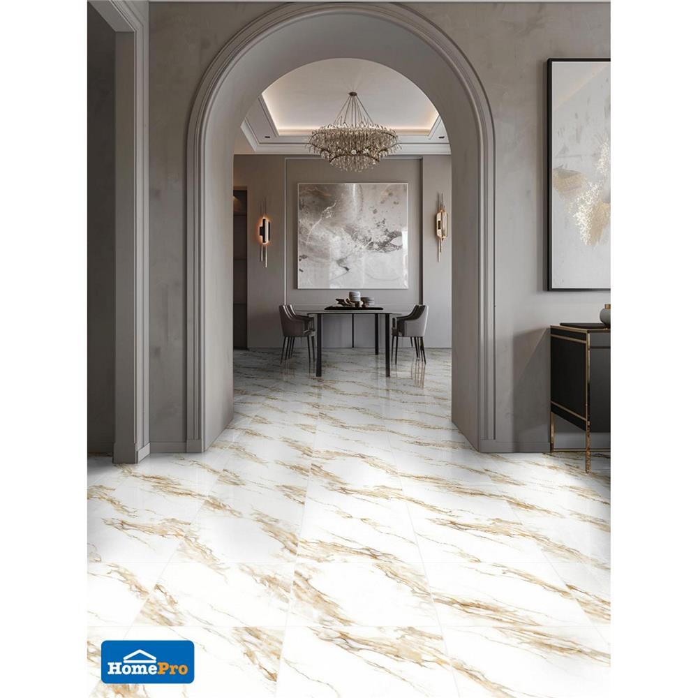 กระเบื้องพื้นพอร์ซเลน 80x80 ซม. TARA เจลีน ขาว A 1.92 ตร.ม.