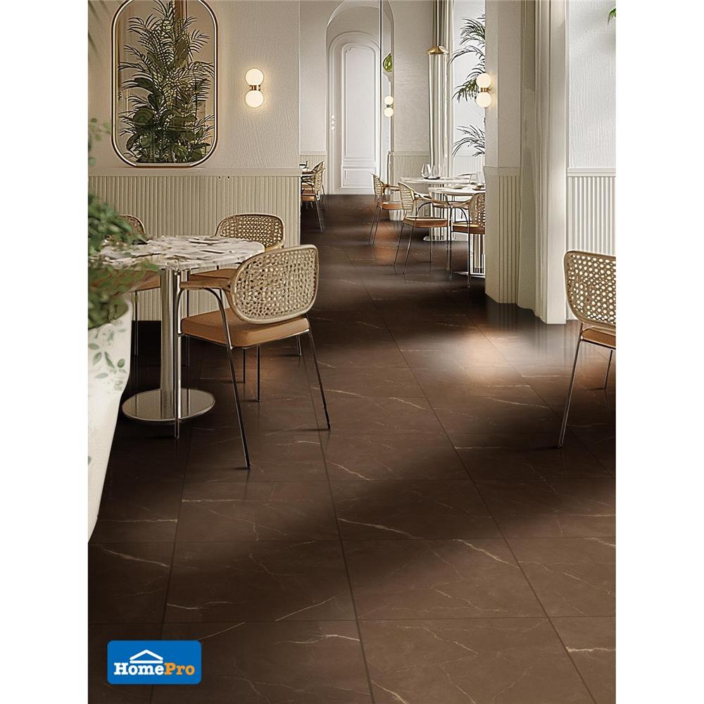 กระเบื้องพื้นพอร์ซเลน 80x80 ซม. TARA ซาเวีย น้ำตาล A 1.92 ตร.ม.