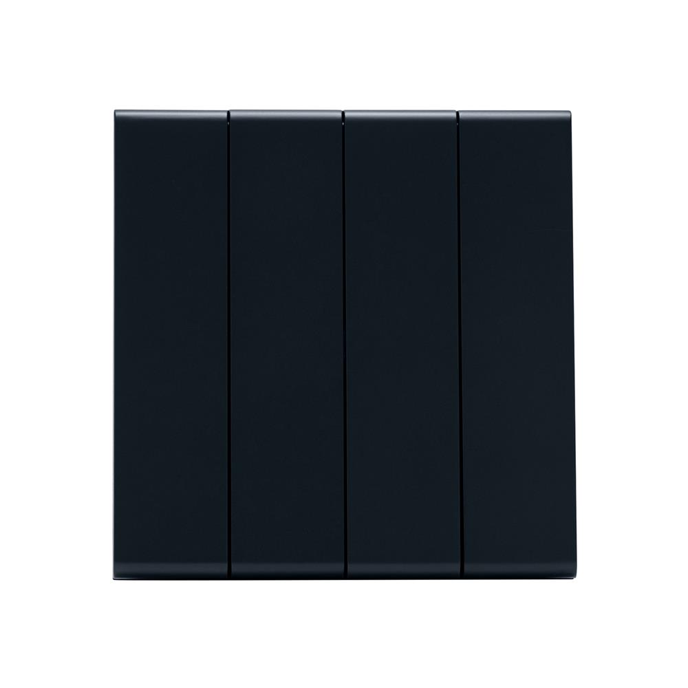 ชุดสวิตซ์ 2 ทาง 4 ช่อง SAHN D042-BL สีดำ_1