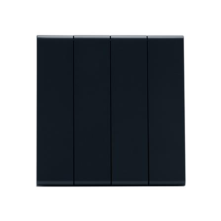 ชุดสวิตซ์ 2 ทาง 4 ช่อง SAHN D042-BL สีดำ