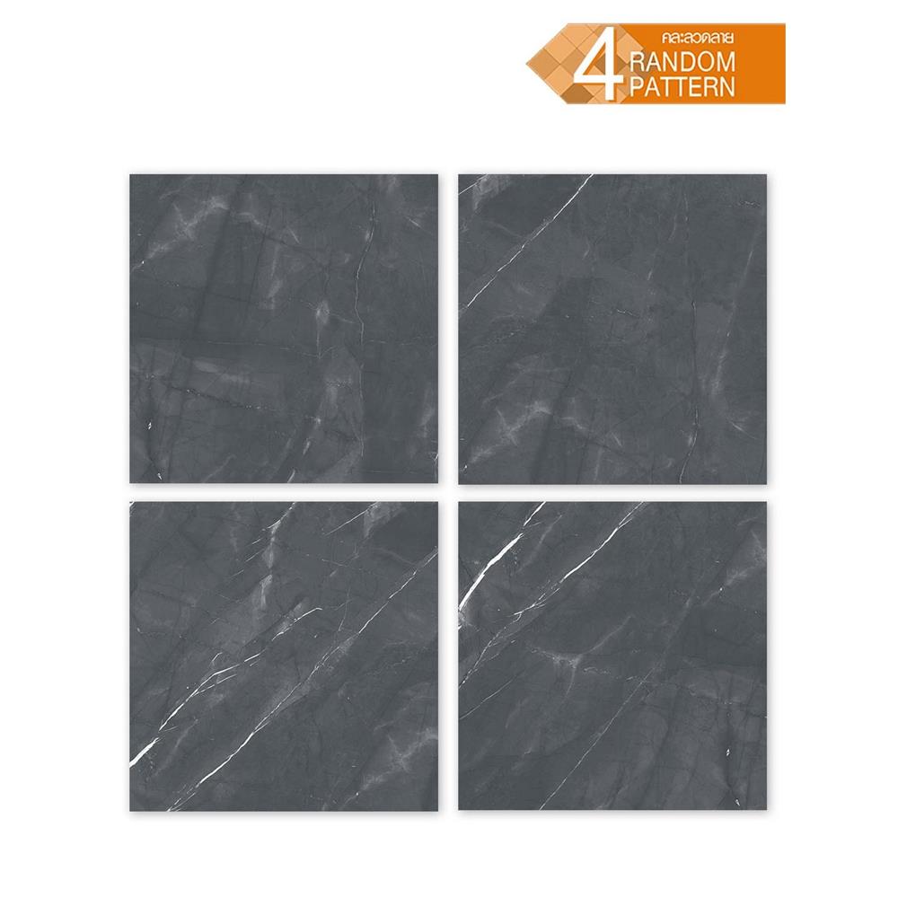 กระเบื้องพื้นพอร์ซเลน 80x80 ซม. TARA เกน่า เทา A 1.92 ตร.ม.