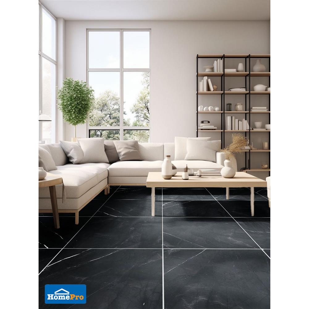 กระเบื้องพื้นพอร์ซเลน 80x80 ซม. TARA เกน่า เทา A 1.92 ตร.ม.