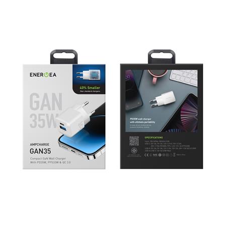 อะแดปเตอร์ USB-A และ USB-C ENERGEA GAN35W สีขาว_2