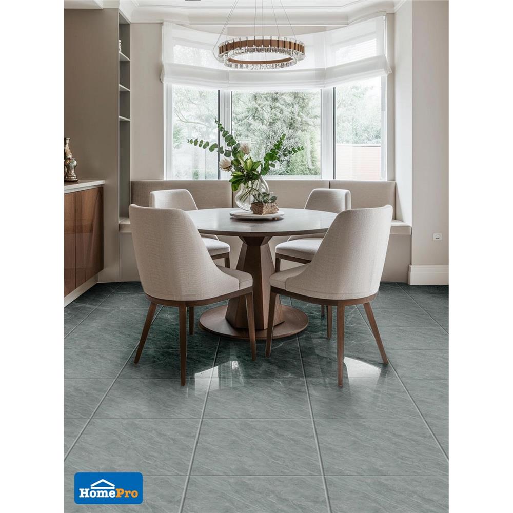 กระเบื้องพื้น 40x40 ซม. TARA เลล่ามาร์เบิ้ล เทาเข้ม 0.96 ตร.ม.