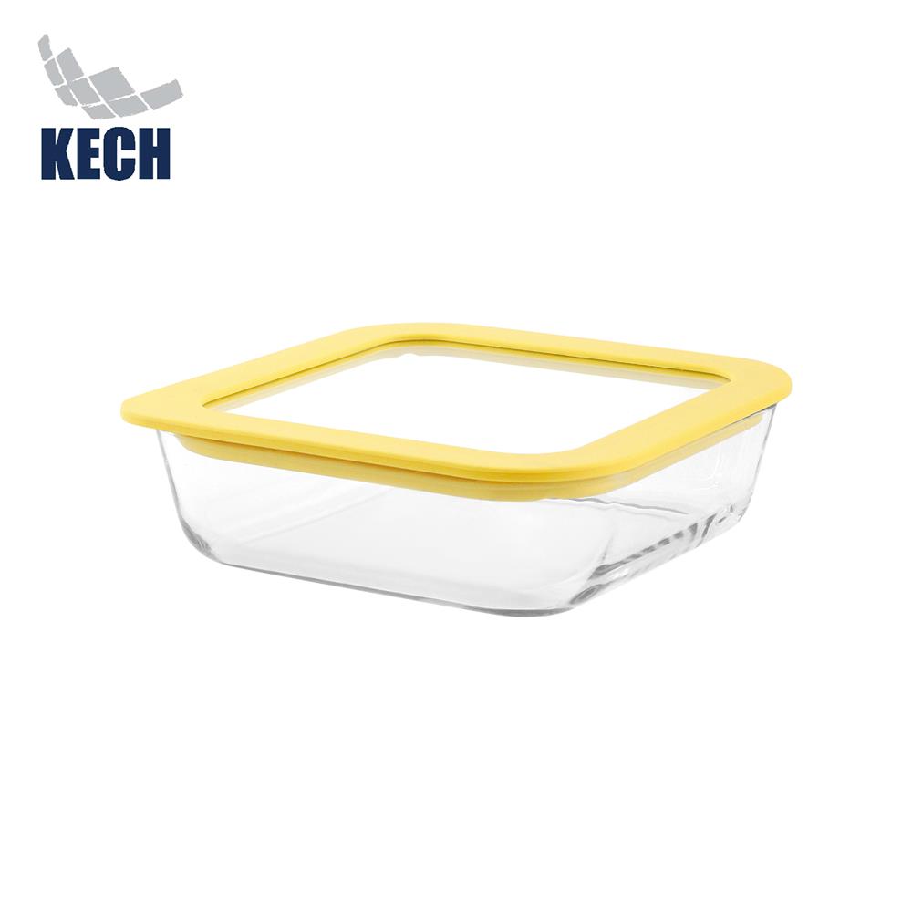กล่องอาหารแก้ว KECH HOLA 0.61 ลิตร สีเหลือง