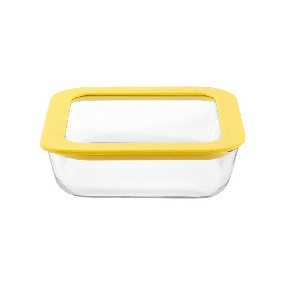 กล่องอาหารแก้ว KECH HOLA 0.61 ลิตร สีเหลือง
