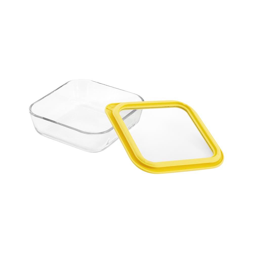 กล่องอาหารแก้ว KECH HOLA 0.61 ลิตร สีเหลือง