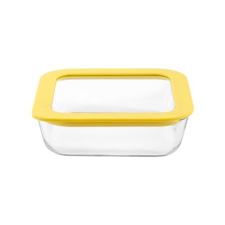 กล่องอาหารแก้ว KECH HOLA 0.61 ลิตร สีเหลือง_1