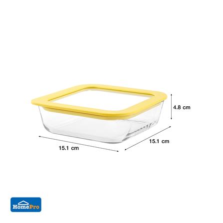 กล่องอาหารแก้ว KECH HOLA 0.61 ลิตร สีเหลือง_6