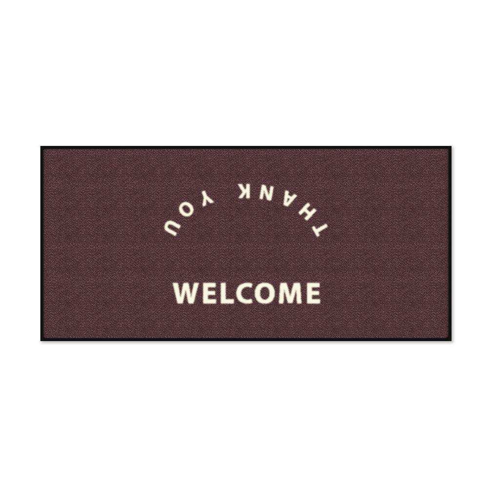 พรมเช็ดเท้าดักฝุ่น KLEEN-TEX WELCOME-T 70X150 ซม. สีน้ำตาล