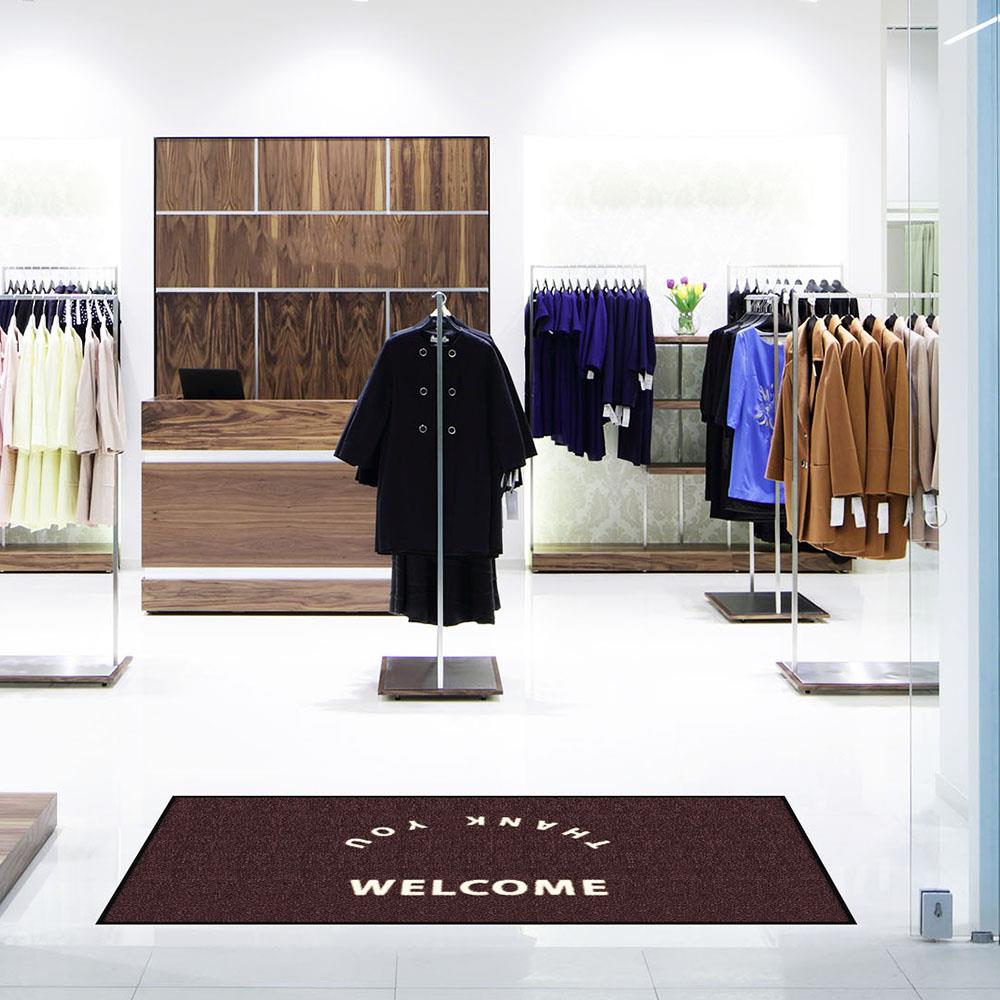 พรมเช็ดเท้าดักฝุ่น KLEEN-TEX WELCOME-T 70X150 ซม. สีน้ำตาล