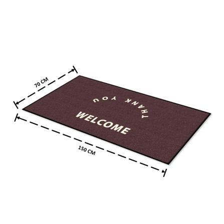 พรมเช็ดเท้าดักฝุ่น KLEEN-TEX WELCOME-T 70X150 ซม. สีน้ำตาล_6