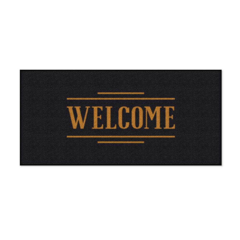 พรมเช็ดเท้าดักฝุ่น KLEEN-TEX WELCOME 70X150 ซม. สีดำ