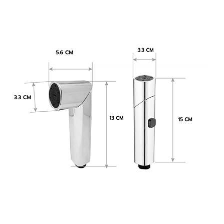 สายฉีดชำระครบชุด LUZERN RS-921 สีโครม_4