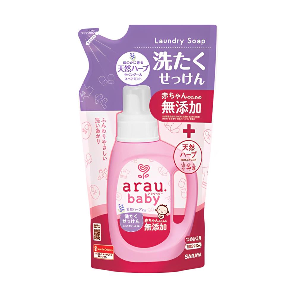 รีฟิลน้ำยาซักผ้าเด็ก ARAU BABY 1,500 มล. LAVENDER AND SPEARMINT