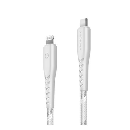สายชาร์จ USB-C TO LIGHTNING ENERGEA NYLOFLEX 1.5 เมตร สีขาว_1