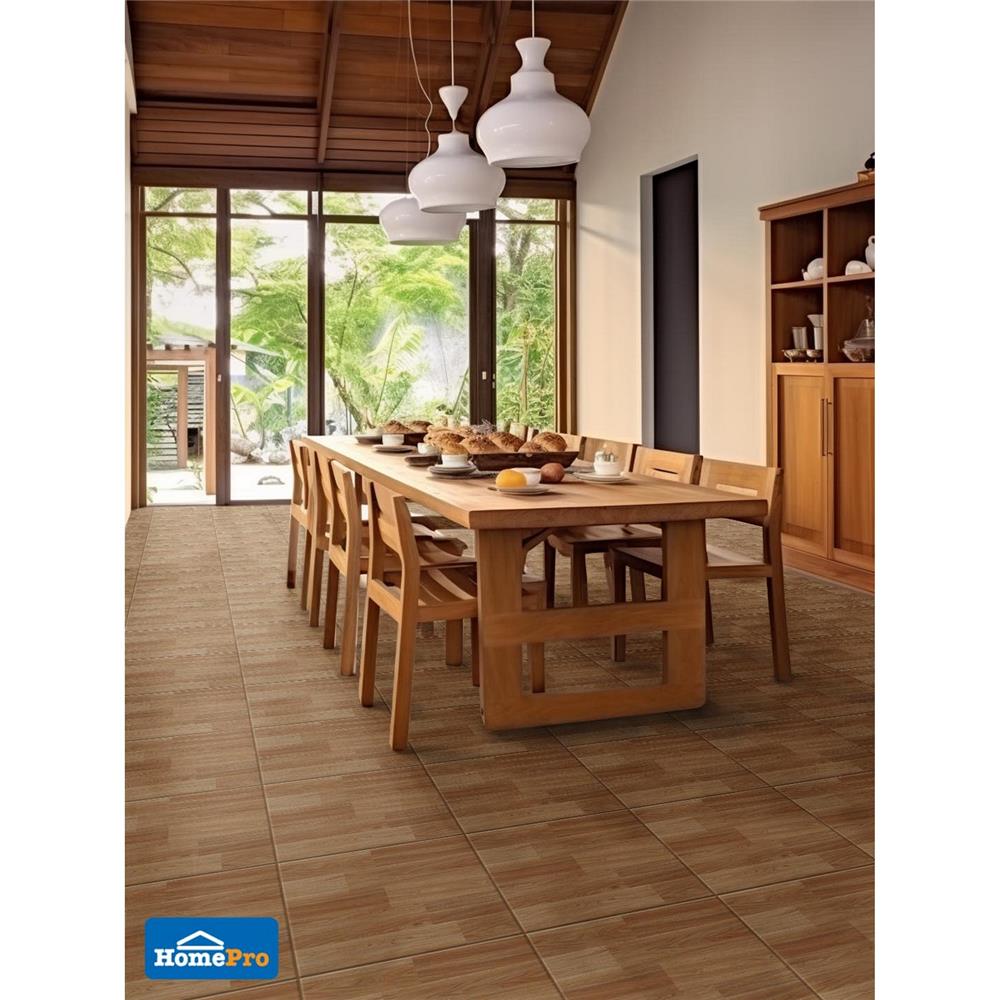 กระเบื้องพื้น 40x40 ซม. TARA คาร่าวู้ด น้ำตาล 0.96 ตร.ม.