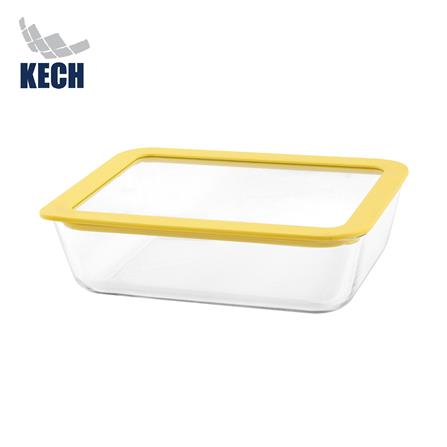 กล่องอาหารแก้ว KECH HOLA 1.4 ลิตร สีเหลือง_0