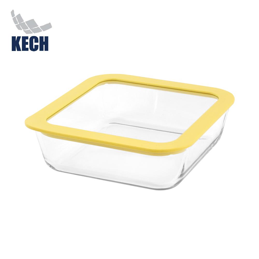 กล่องอาหารแก้ว KECH HOLA 1.17 ลิตร สีเหลือง