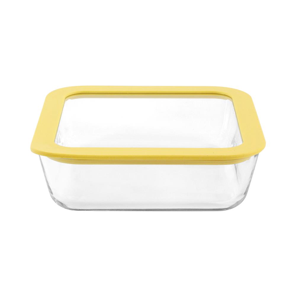 กล่องอาหารแก้ว KECH HOLA 1.17 ลิตร สีเหลือง