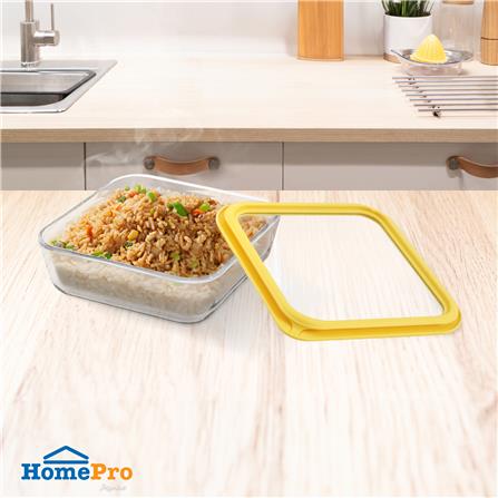 กล่องอาหารแก้ว KECH HOLA 1.17 ลิตร สีเหลือง_4