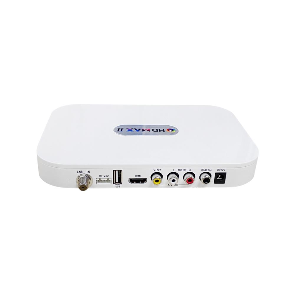 กล่องรับสัญญาณดาวเทียม GMMZ HD MAX II สีขาว