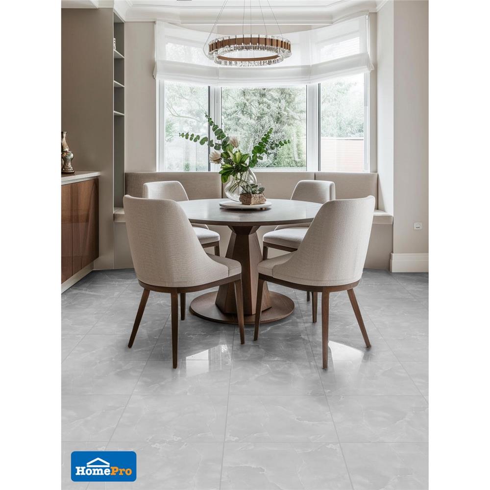 กระเบื้องพื้น 40x40 ซม. TARA เอวามาร์เบิ้ล เทาอ่อน 0.96 ตร.ม.