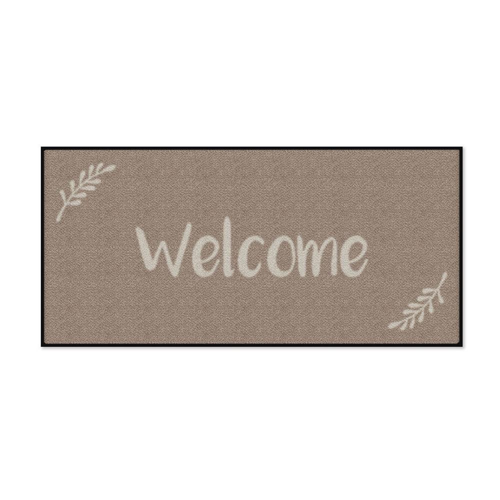 พรมเช็ดเท้าดักฝุ่น KLEEN-TEX WELCOME 70X150 ซม. สีน้ำตาล