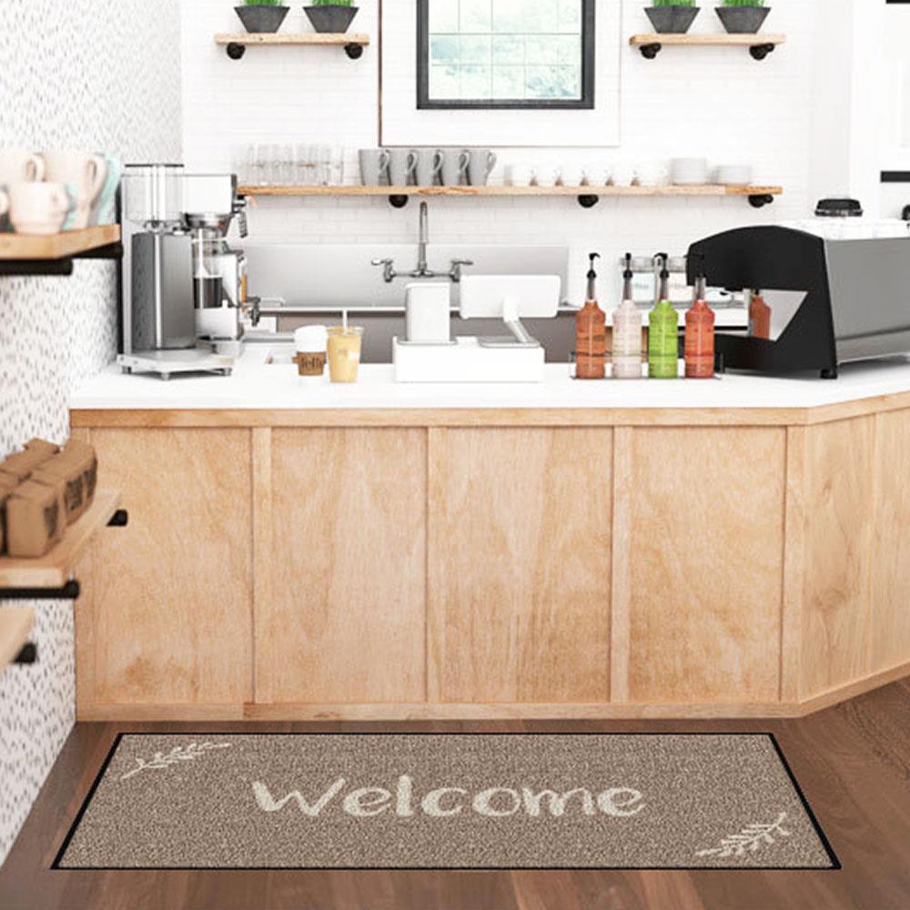 พรมเช็ดเท้าดักฝุ่น KLEEN-TEX WELCOME 70X150 ซม. สีน้ำตาล