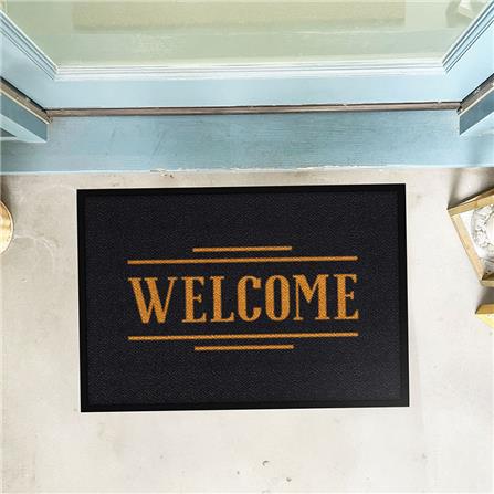 พรมเช็ดเท้าดักฝุ่น KLEEN-TEX WELCOME 60X85 ซม. สีดำ_4