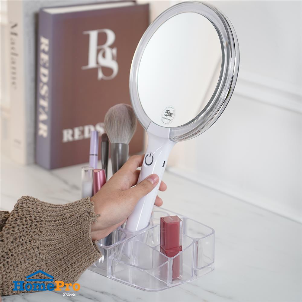 กระจกส่องขยาย LED MOYA K23119 สีใส