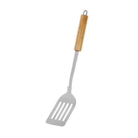 ตะหลิวเหลี่ยมมีร่อง 36 ซม. KECH SS ด้ามไม้_2