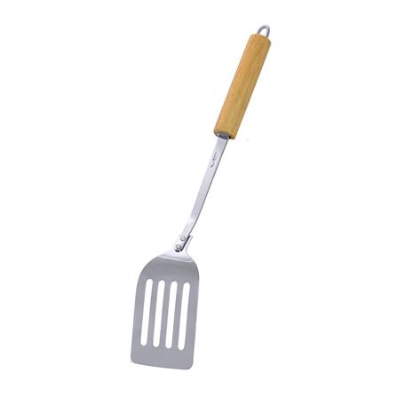 ตะหลิวเหลี่ยมมีร่อง 36 ซม. KECH SS ด้ามไม้_4