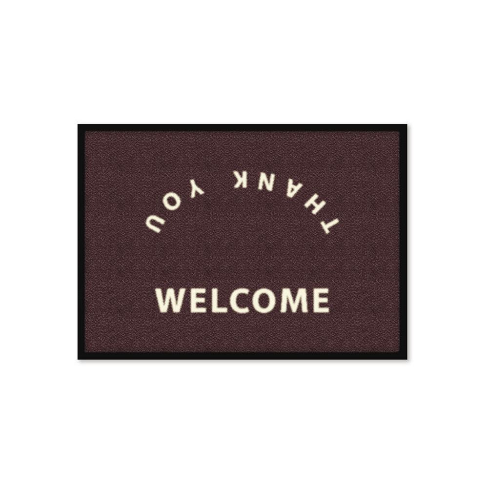 พรมเช็ดเท้าดักฝุ่น KLEEN-TEX WELCOME-T 60X85 ซม. สีน้ำตาล