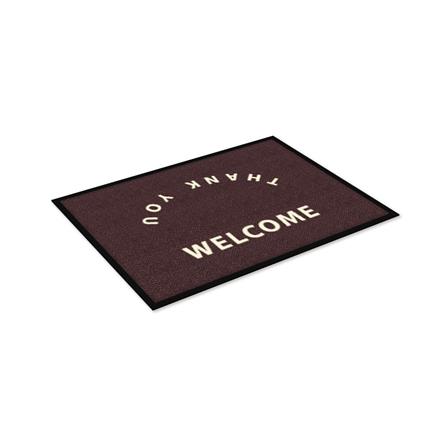 พรมเช็ดเท้าดักฝุ่น KLEEN-TEX WELCOME-T 60X85 ซม. สีน้ำตาล_3