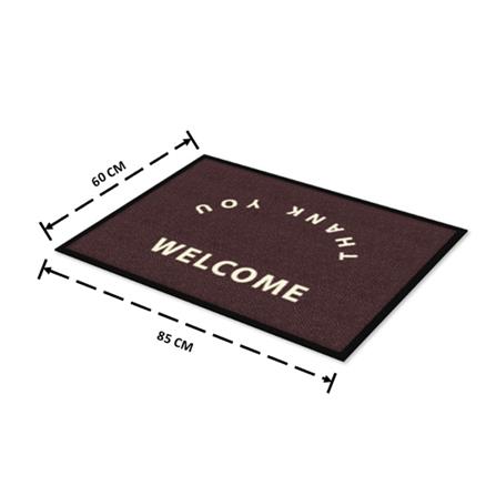 พรมเช็ดเท้าดักฝุ่น KLEEN-TEX WELCOME-T 60X85 ซม. สีน้ำตาล_6