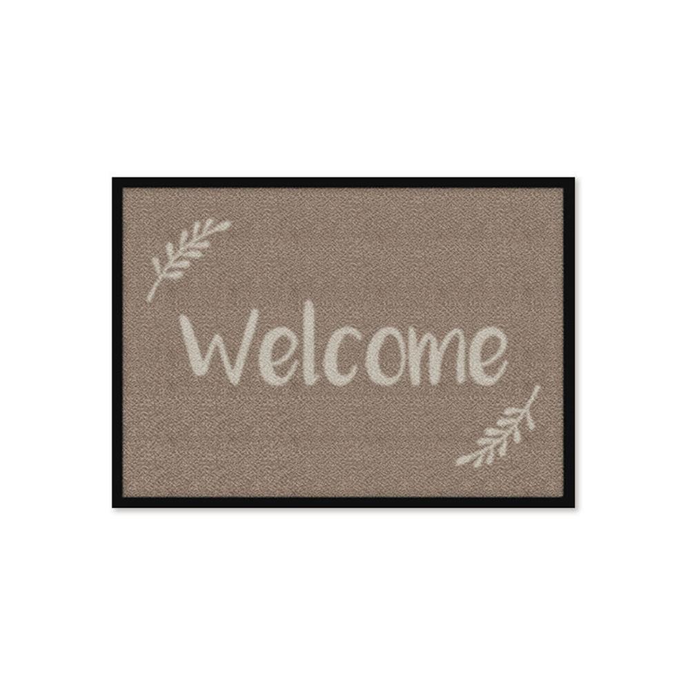 พรมเช็ดเท้าดักฝุ่น KLEEN-TEX WELCOME 60X85 ซม. สีน้ำตาล