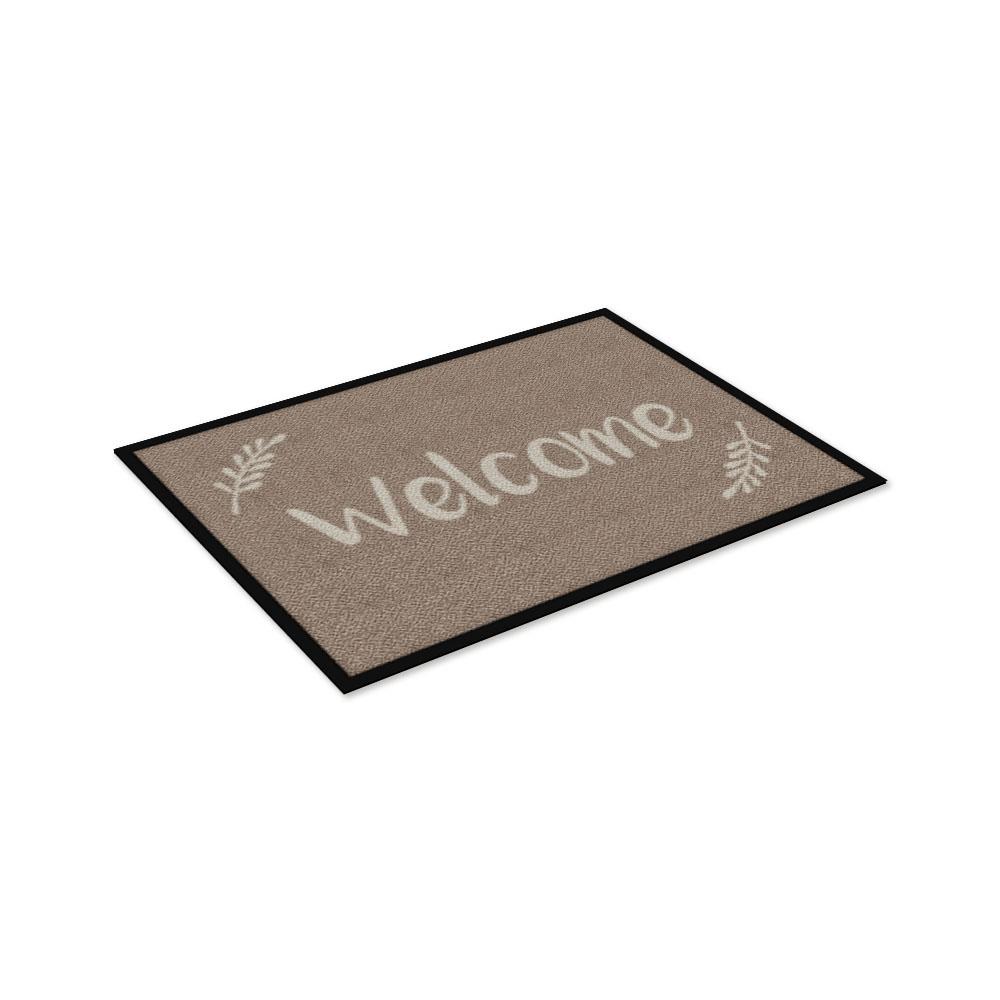 พรมเช็ดเท้าดักฝุ่น KLEEN-TEX WELCOME 60X85 ซม. สีน้ำตาล