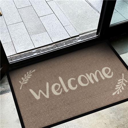 พรมเช็ดเท้าดักฝุ่น KLEEN-TEX WELCOME 60X85 ซม. สีน้ำตาล_4