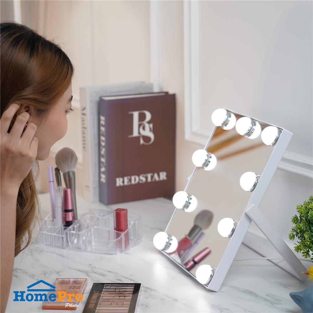 กระจกส่องหน้า LED MOYA K23121 สีขาว