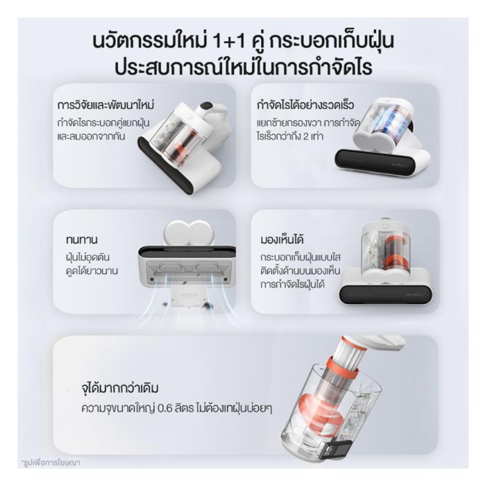 เครื่องดูดไรฝุ่น DEERMA CM980 สีขาว