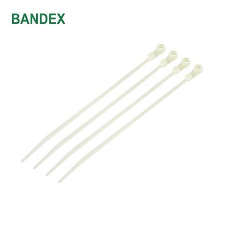เคเบิ้ลไทร์หัวกลมมีรูสกรู BANDEX MT-155-3C 6 นิ้ว สีขาว_0
