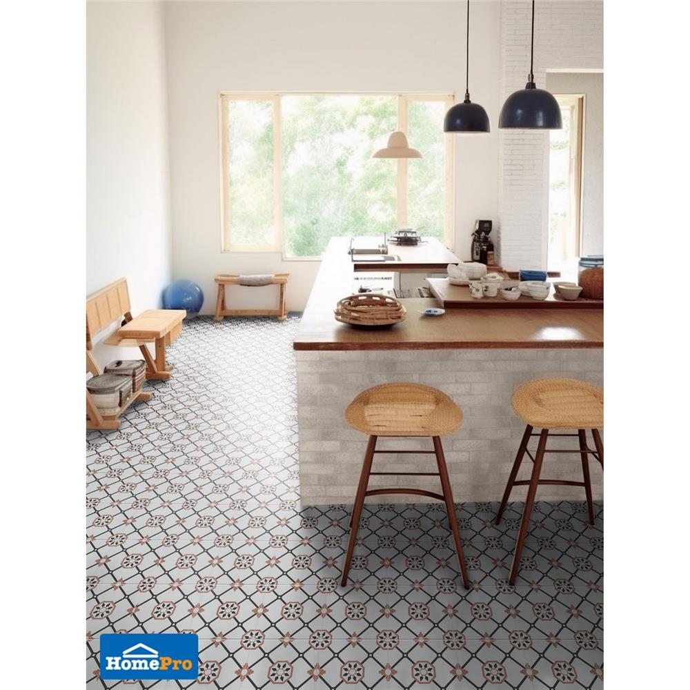 กระเบื้องพื้นพอร์ซเลน 20x20 ซม. TARA อัลม่าร์ ขาว A 1 ตร.ม.